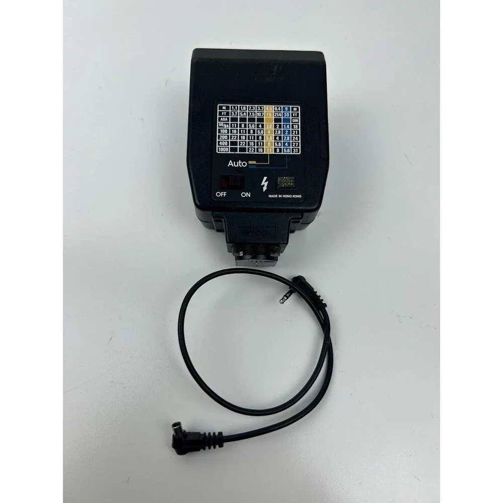 Promatic FA 1000 Universal Shoe Mount Camera Flash With Cord and Original Box